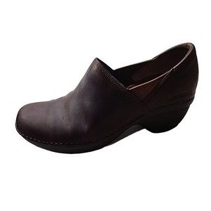 MERRELL Leather Performance Footwear Platform Slip On Clog Shoes Womens Size 6.5